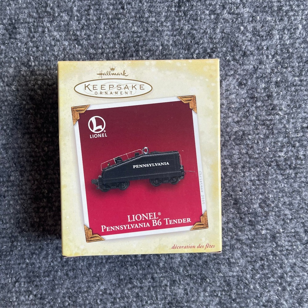 Hallmark Keepsake 2005 Lionel Pennsylvania B6 Tender Die-Cast Metal Ornament